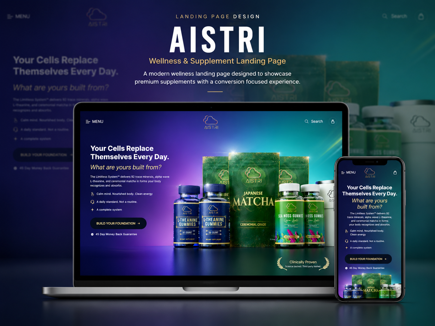 Aistri Wellness Landing Page